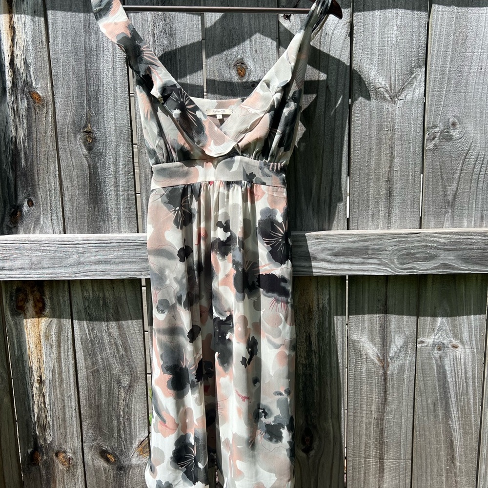 RW&Co Floral V-Neck Dress